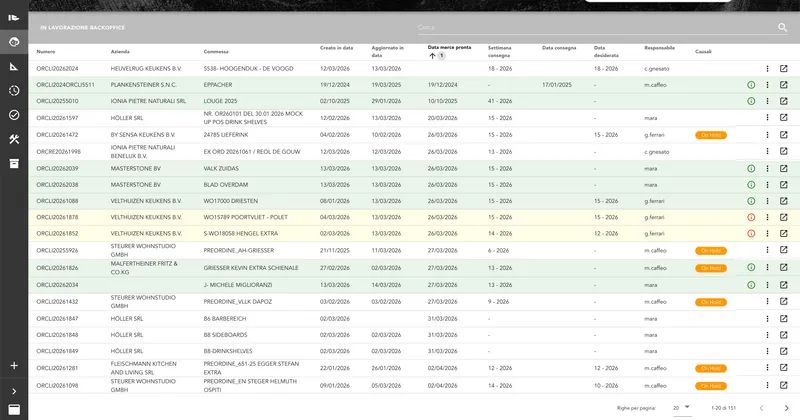 Ordini e Offerte sotto Controllo - screenshot applicazione